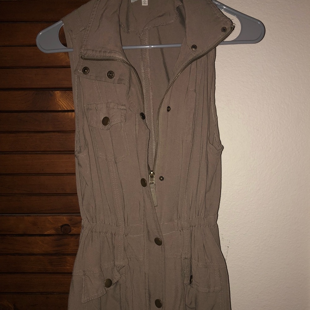 Cute army style over coat